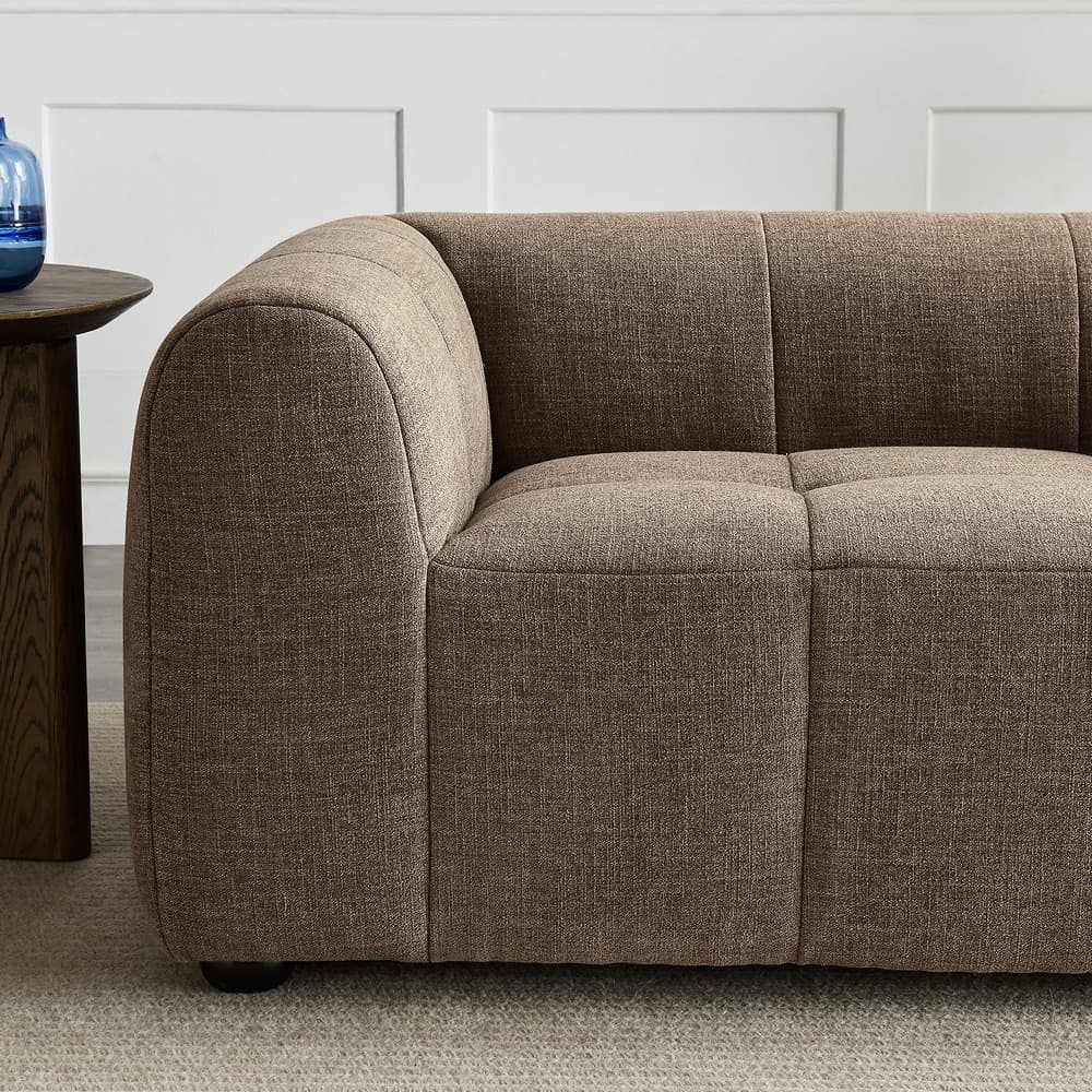 Liana Upholstered Fabric Loveseat in Mocha by Modway - Image 9