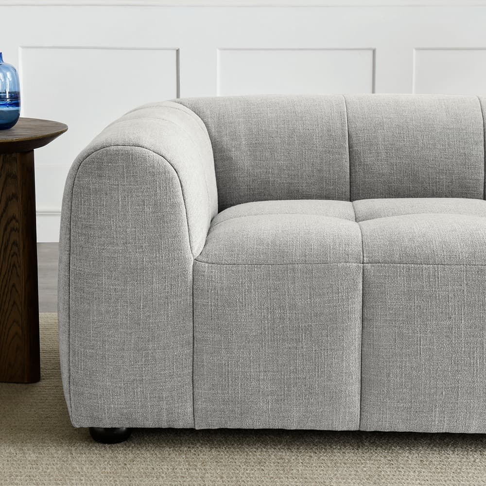 Liana Upholstered Fabric Loveseat in Pewter by Modway - Image 9