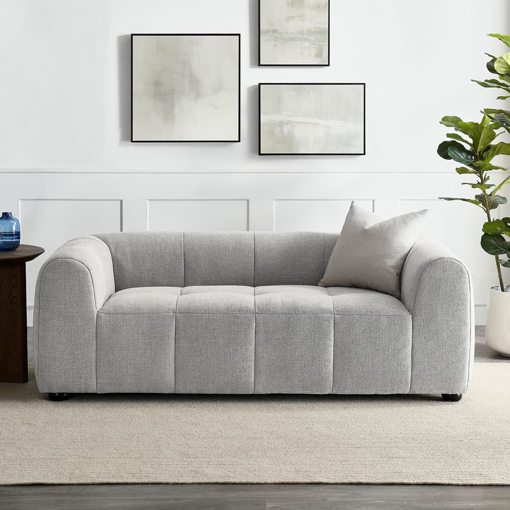 Liana Upholstered Fabric Loveseat in Pewter by Modway - Image 8