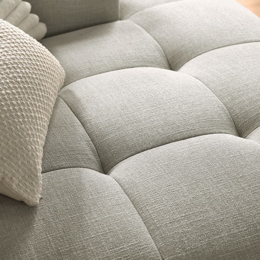 Liana Right-Facing Upholstered Fabric Modular Sofa with Chaise in Linen by Modway - Image 8