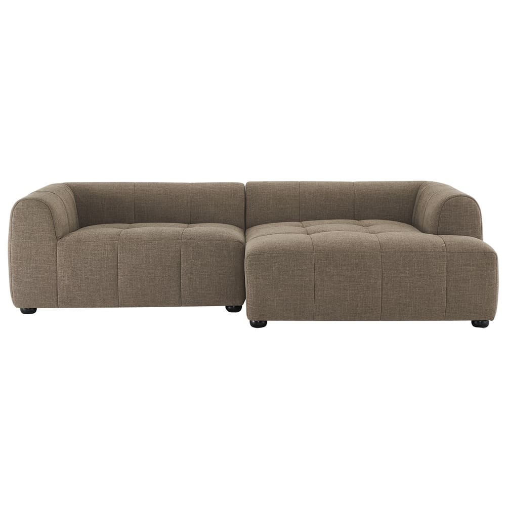 Liana Right-Facing Upholstered Fabric Modular Sofa with Chaise in Mocha by Modway - Image 6