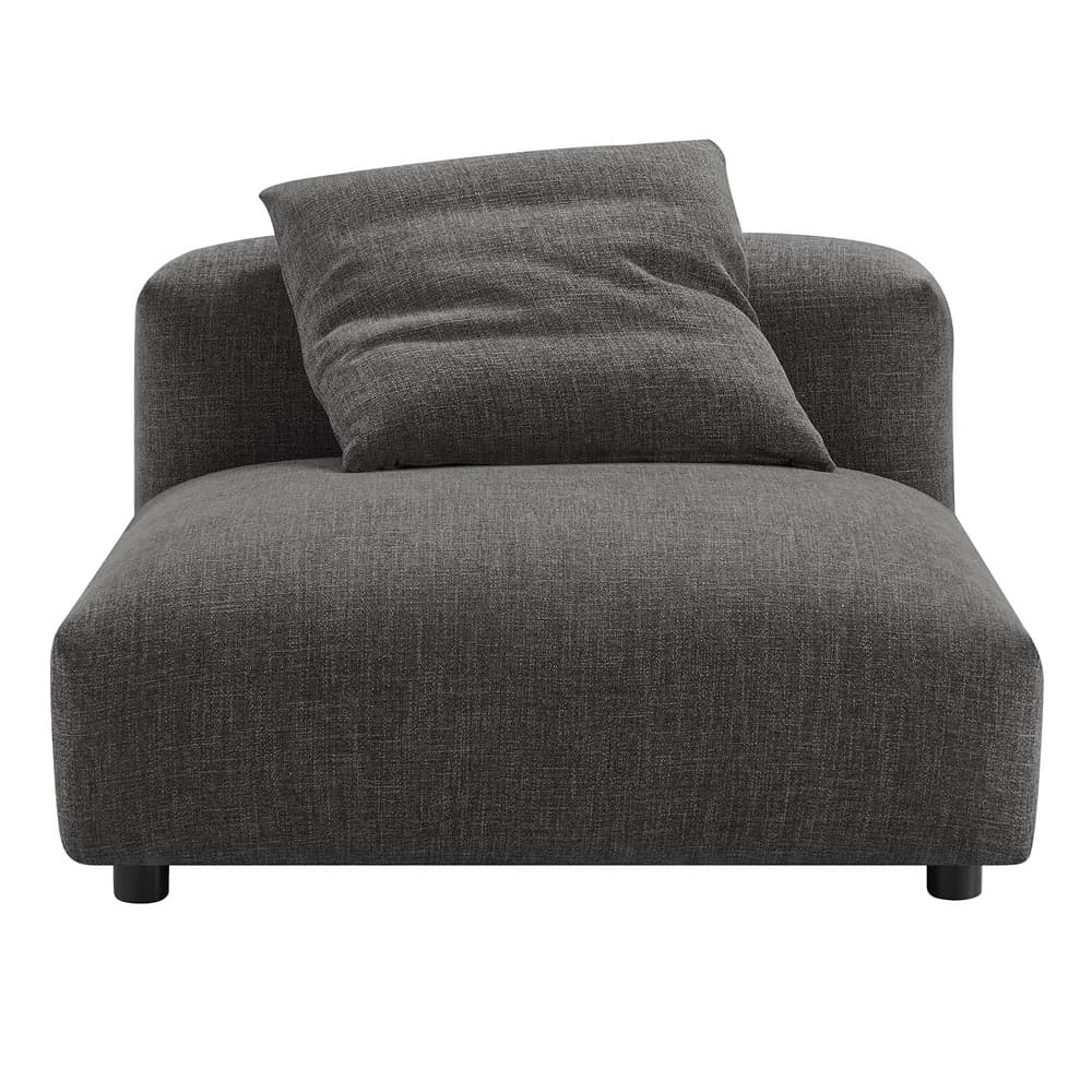 Solace 3-Piece Modular Upholstered Fabric Sectional Sofa in Charcoal by Modway - Image 10