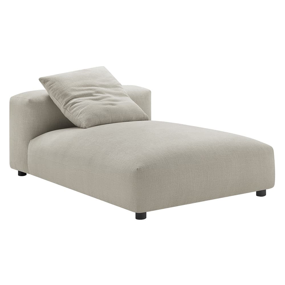 Solace 2-Piece Modular Upholstered Fabric Sectional Sofa With Chaise in Linen by Modway - Image 4