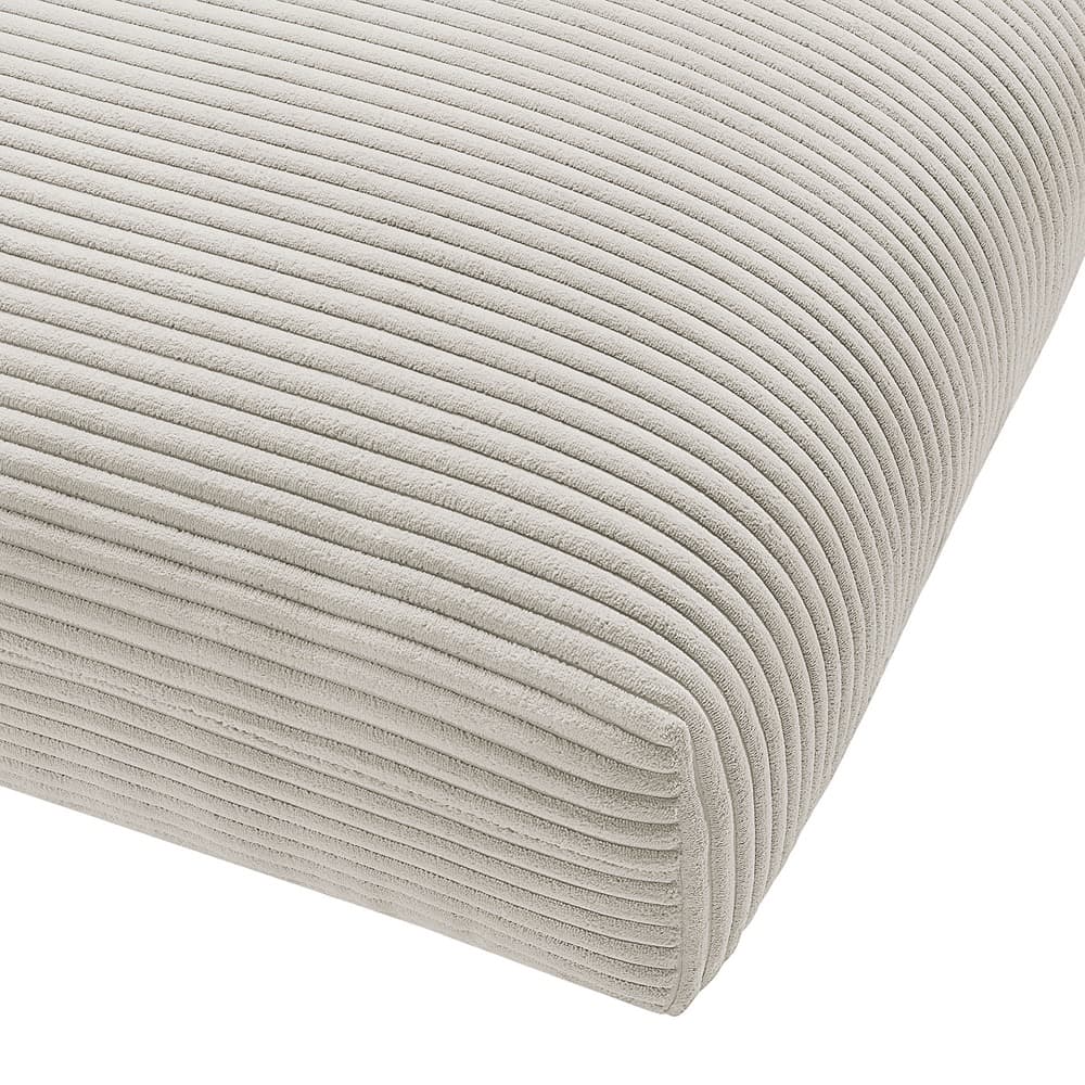 Solace Modular Corduroy Upholstered Ottoman in Almond by Modway - Image 5