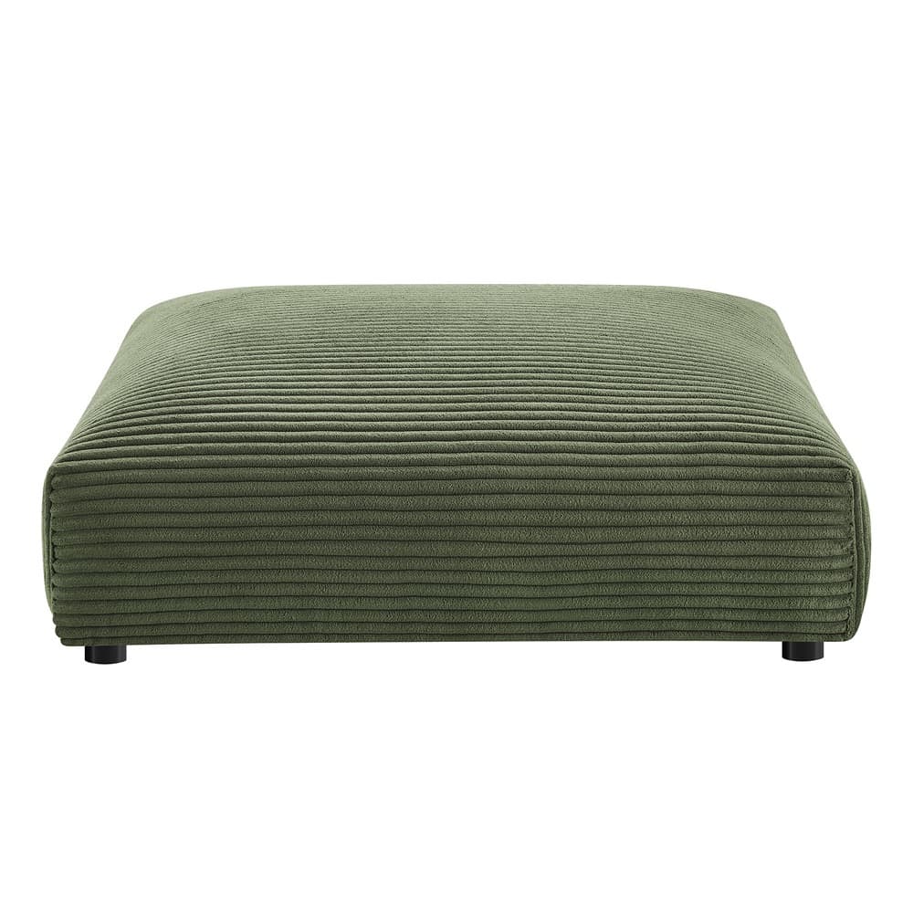 Solace 4-Piece Modular Corduroy Upholstered Sectional Sofa in Fern by Modway - Image 9