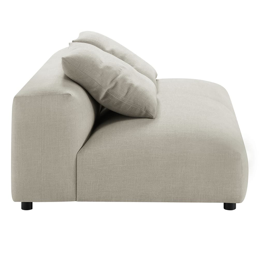 Solace 2-Piece Modular Upholstered Fabric Sectional Sofa With Chaise in Linen by Modway - Image 7