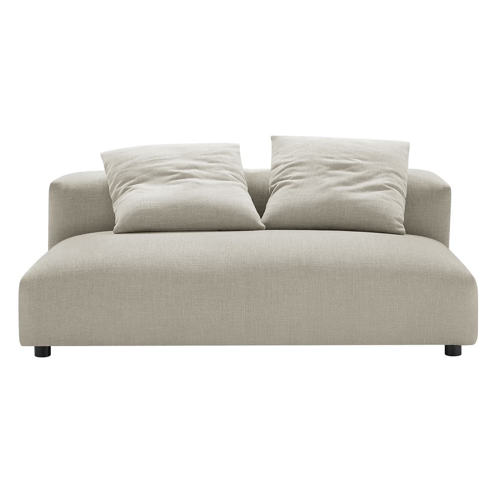 Solace 2-Piece Modular Upholstered Fabric Sectional Sofa With Chaise in Linen by Modway - Image 9