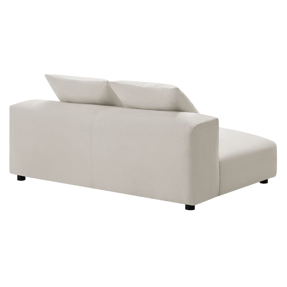 Solace Modular Upholstered Fabric Armless Loveseat in Salt by Modway - Image 5