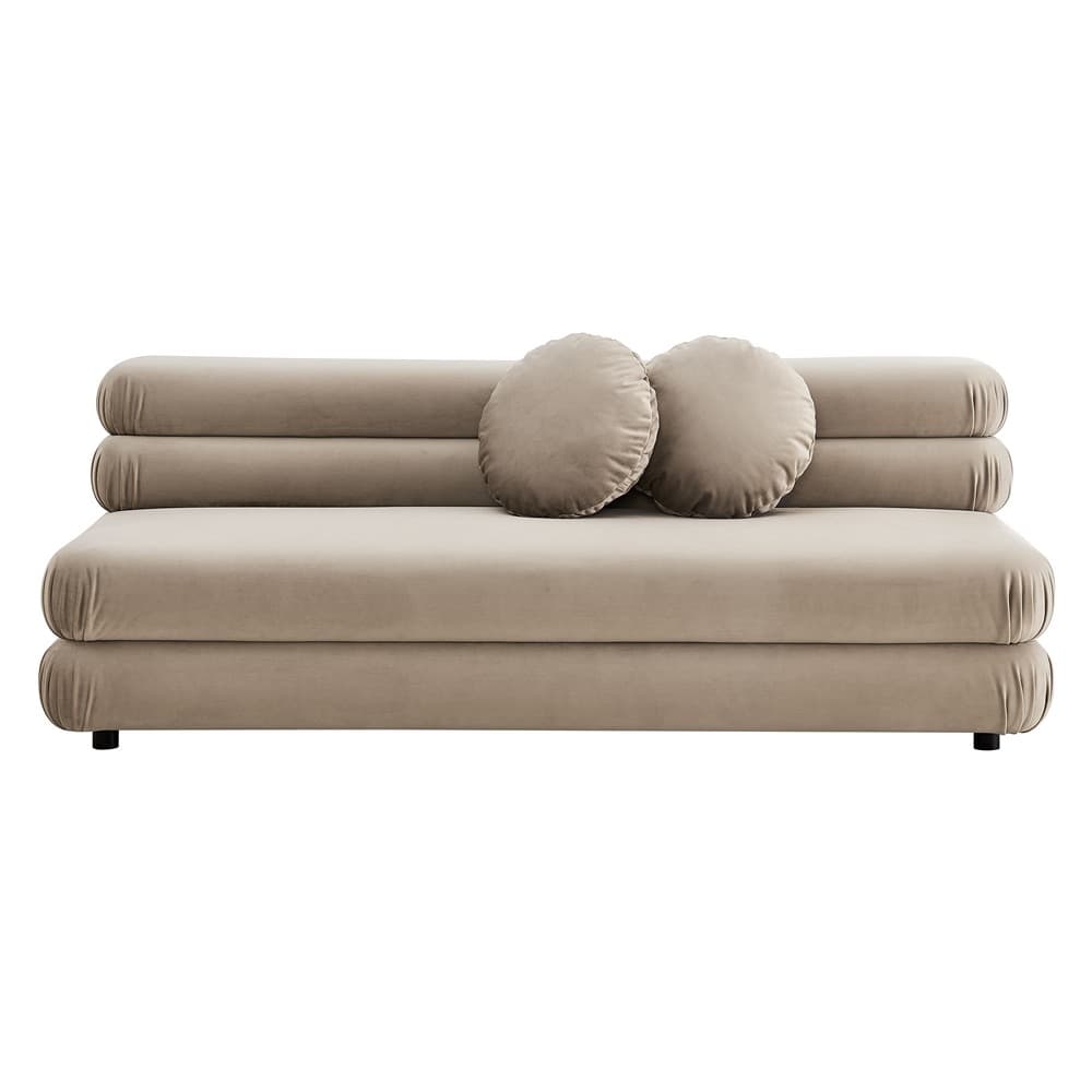 Jubilee Modular Performance Velvet Armless Loveseat in Taupe by Modway - Image 6