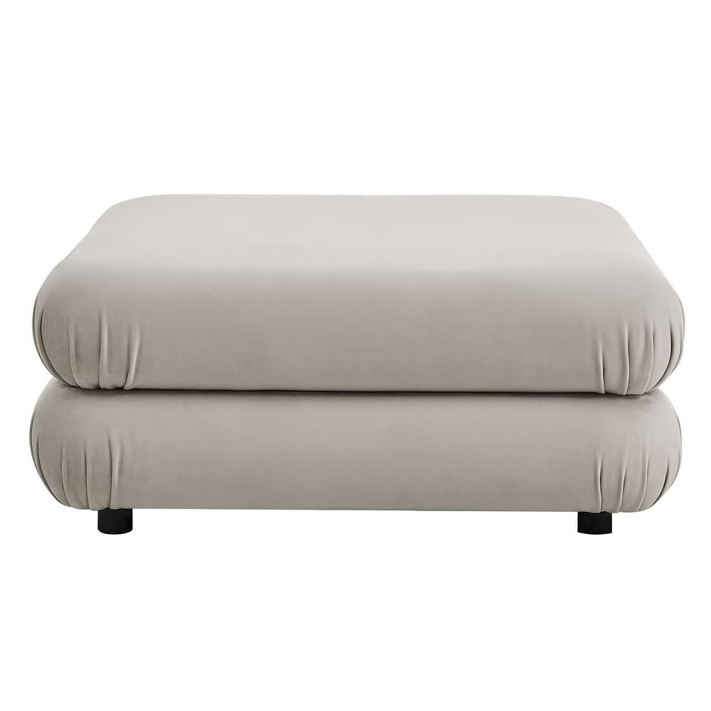 Jubilee Modular Performance Velvet Ottoman in Almond by Modway - Image 4
