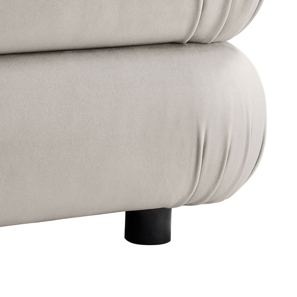 Jubilee Modular Performance Velvet Ottoman in Almond by Modway - Image 6