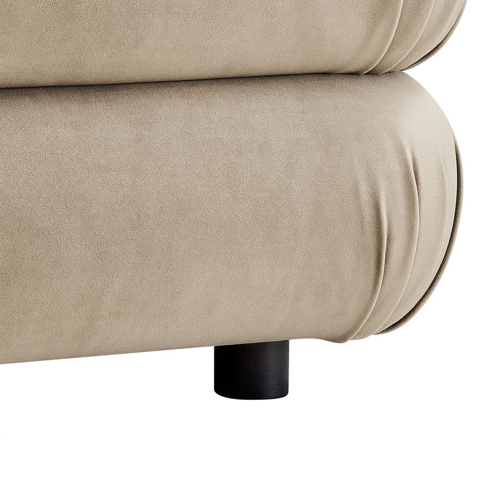 Jubilee Modular Performance Velvet Ottoman in Taupe by Modway - Image 6