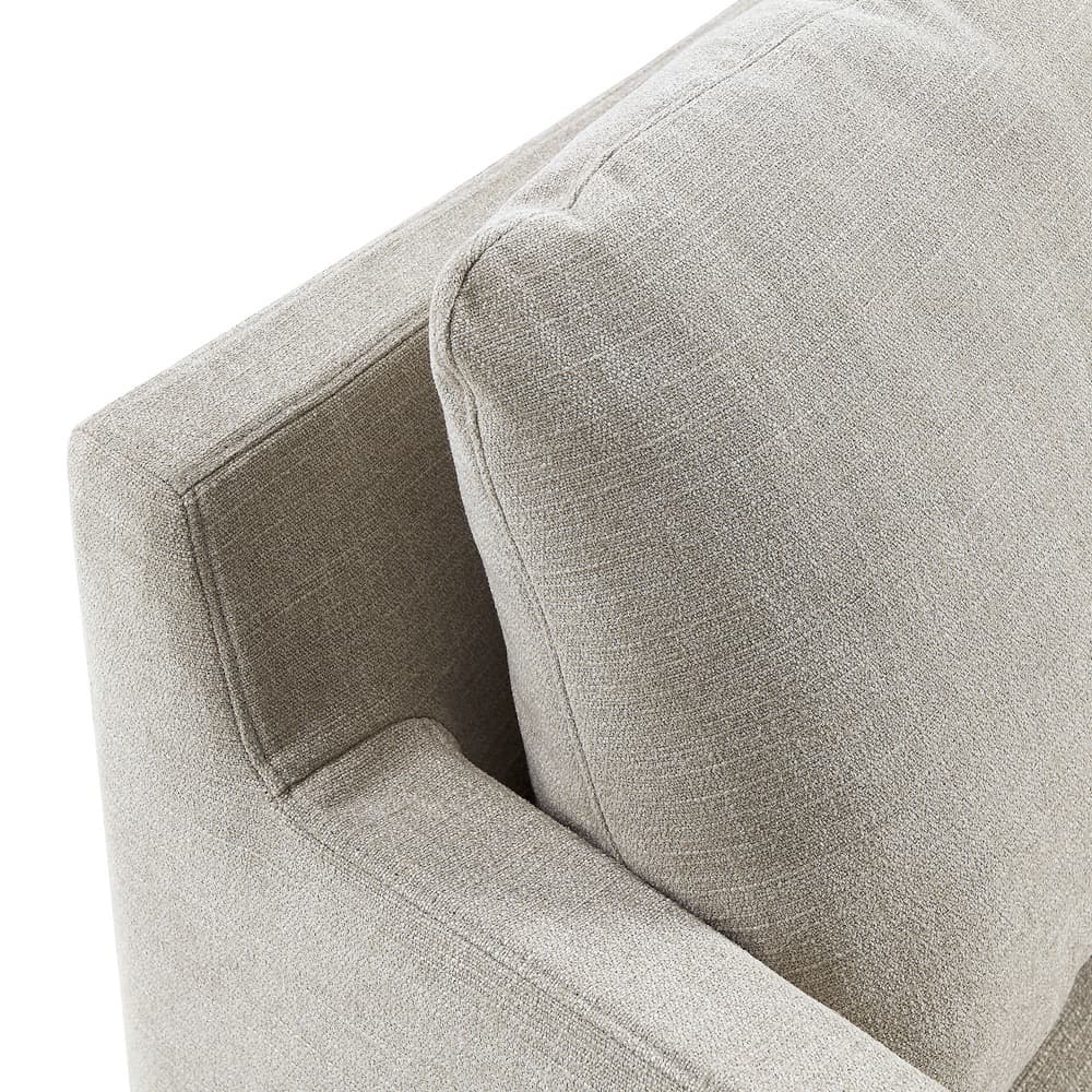 Serene Fabric Slipcovered Swivel Armchair in Linen by Modway - Image 7