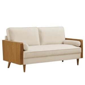 Kellan Performance Velvet Sofa in Walnut Alabaster by Modway