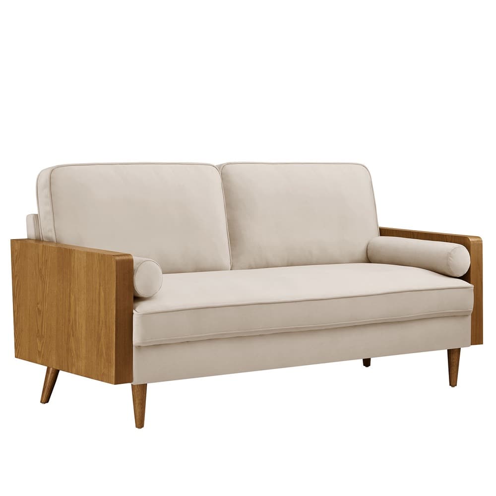 Kellan Performance Velvet Sofa in Walnut Almond by Modway