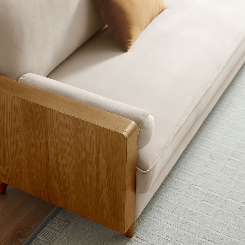 Kellan Performance Velvet Sofa in Walnut Almond by Modway - Image 9