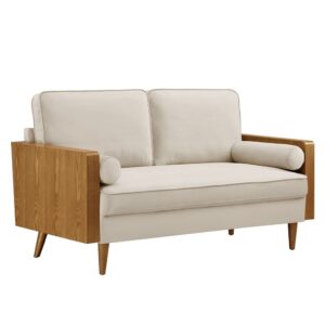 Kellan Performance Velvet Loveseat in Walnut Almond by Modway