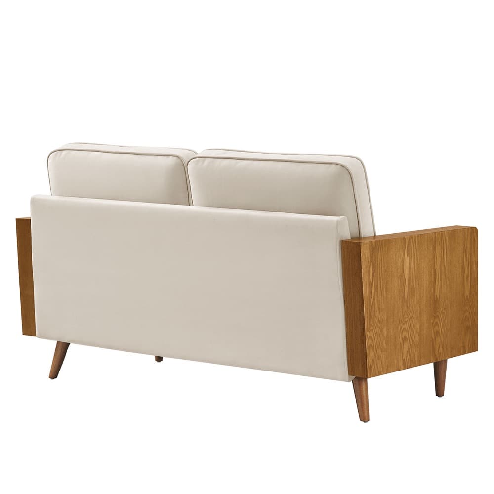 Kellan Performance Velvet Loveseat in Walnut Almond by Modway - Image 5