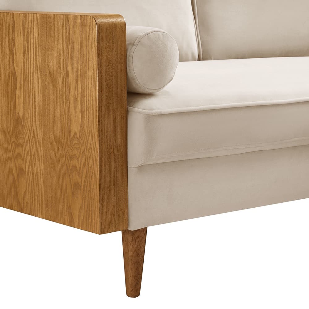 Kellan Performance Velvet Loveseat in Walnut Almond by Modway - Image 7