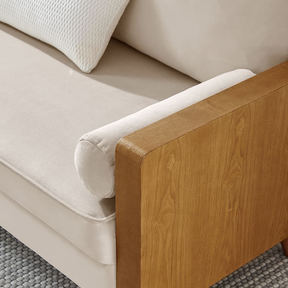 Kellan Performance Velvet Loveseat in Walnut Almond by Modway - Image 9