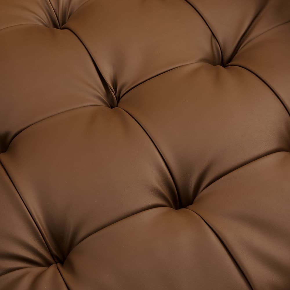 Valour Tufted Vegan Leather Accent Armchair in Brown by Modway - Image 7
