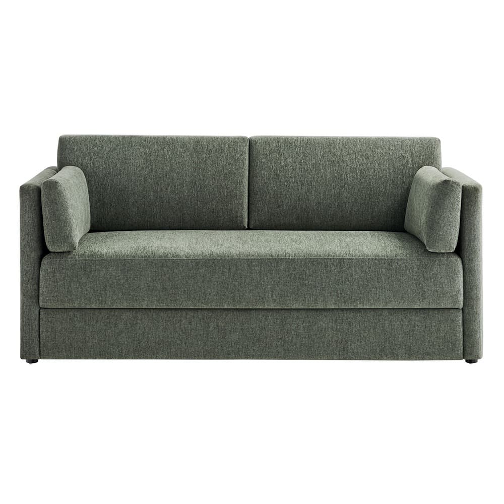 Linden Upholstered Heathered Chenille Sofa in Eucalyptus by Modway - Image 6
