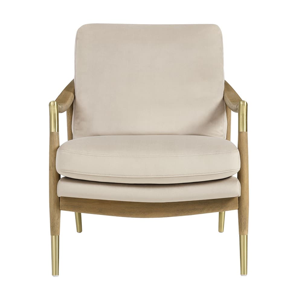 Langford Performance Velvet Accent Armchair in Almond Walnut by Modway - Image 6