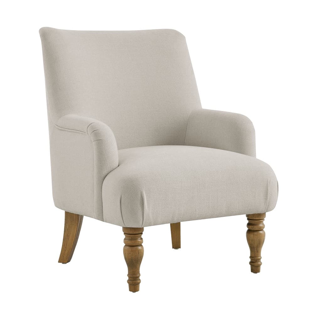 Ellington Fabric Upholstered Accent Armchair in Salt by Modway