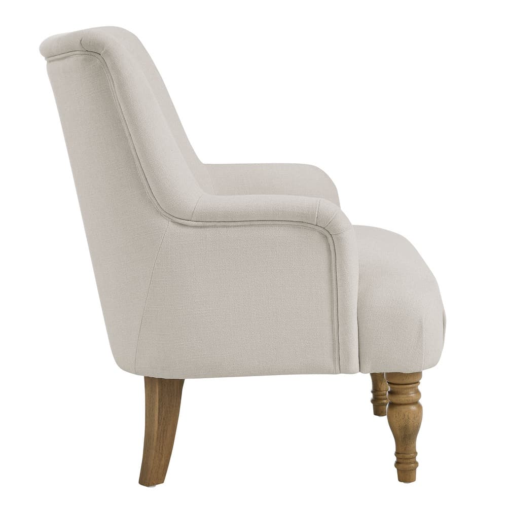 Ellington Fabric Upholstered Accent Armchair in Salt by Modway - Image 4