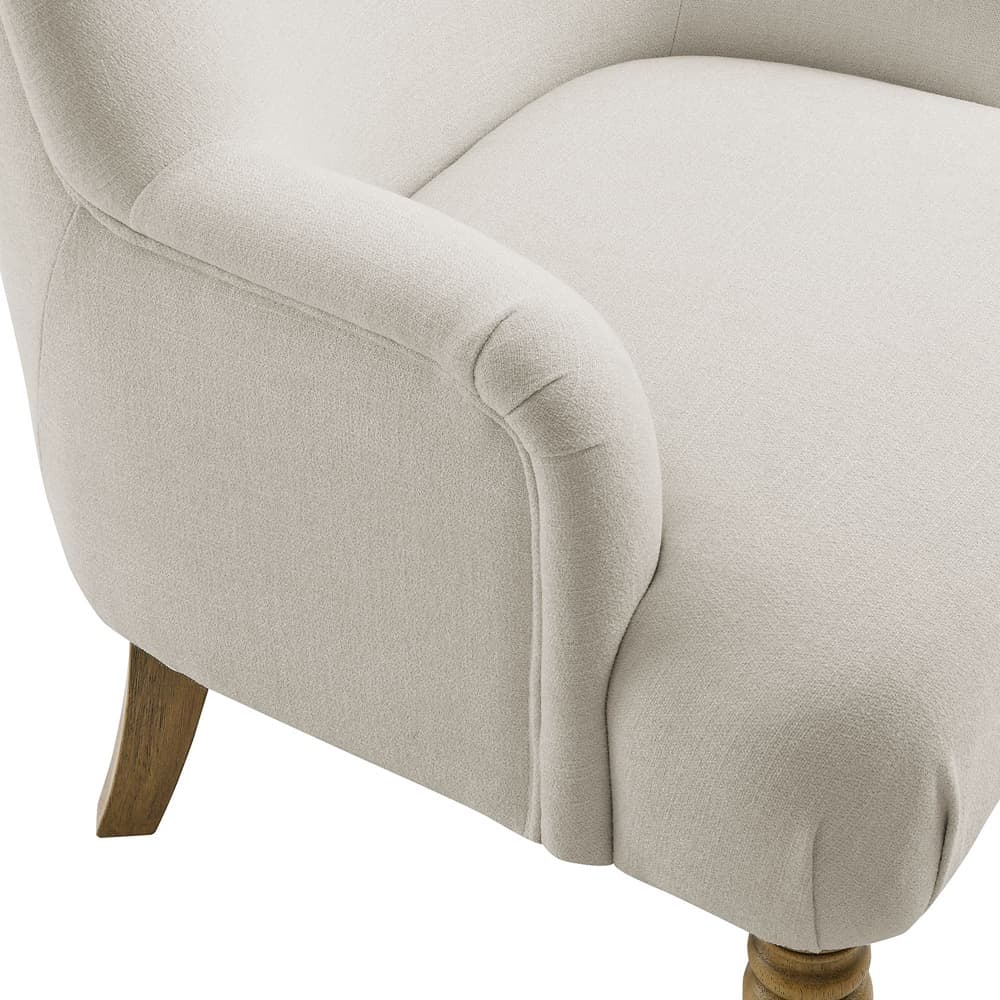 Ellington Fabric Upholstered Accent Armchair in Salt by Modway - Image 7