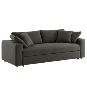 Commix Down Filled Overstuffed Sleeper Sofa in Gray by Modway