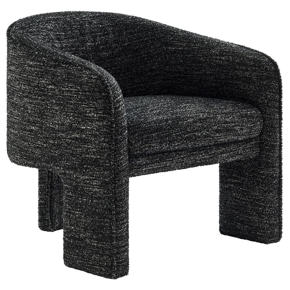 Greer Boucle Fabric Upholstered Accent Armchair in Charcoal by Modway