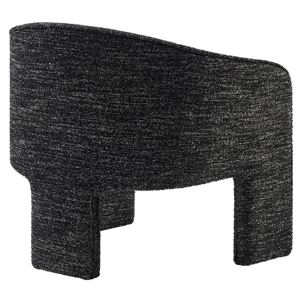 Greer Boucle Fabric Upholstered Accent Armchair in Charcoal by Modway - Image 5