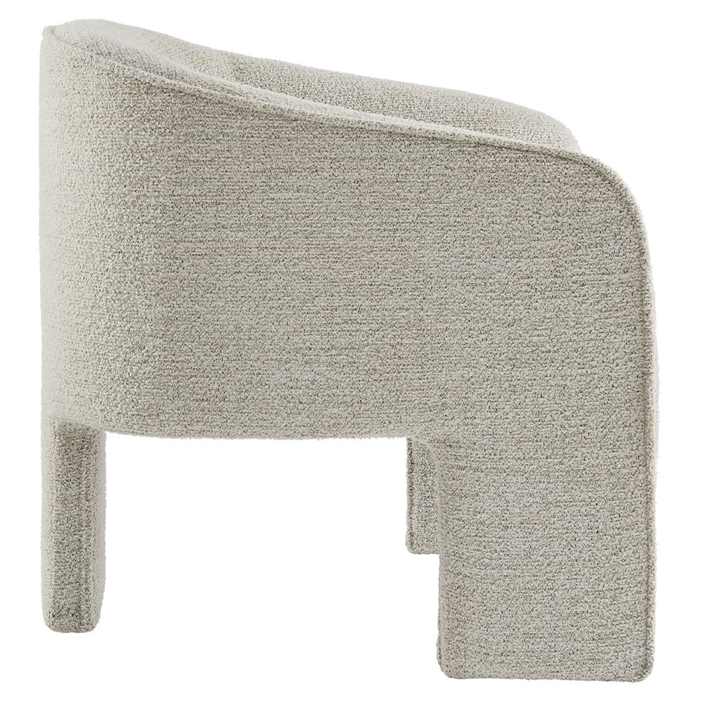 Greer Boucle Fabric Upholstered Accent Armchair in Parchment by Modway - Image 4