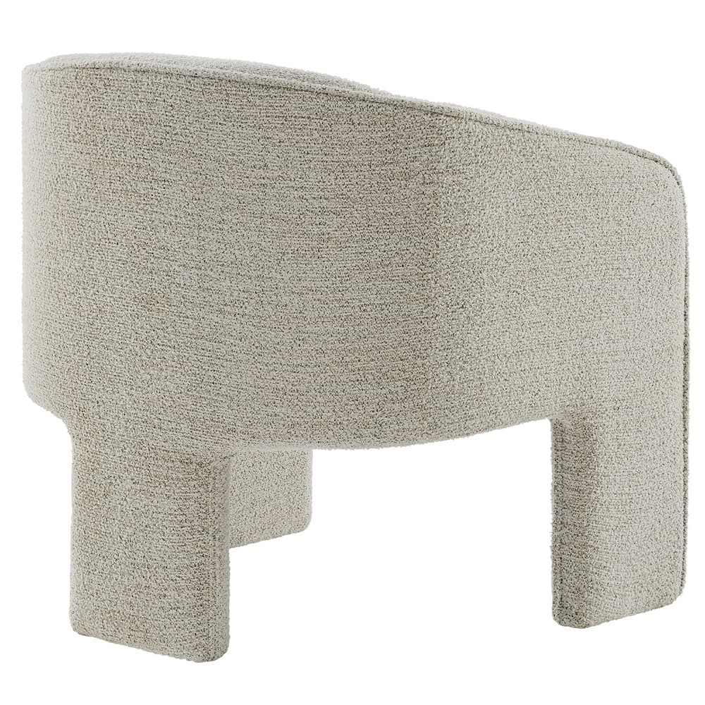 Greer Boucle Fabric Upholstered Accent Armchair in Parchment by Modway - Image 5