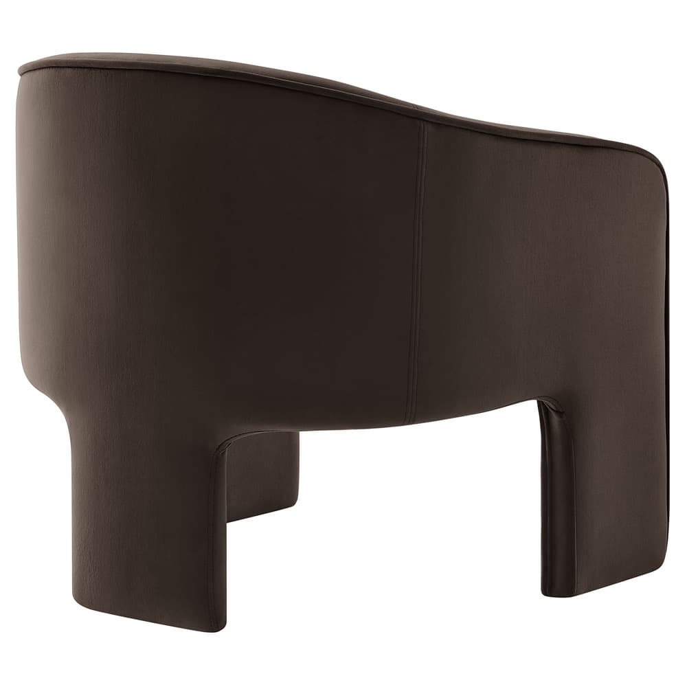 Greer Performance Velvet Upholstered Accent Armchair in Chocolate Brown by Modway - Image 5