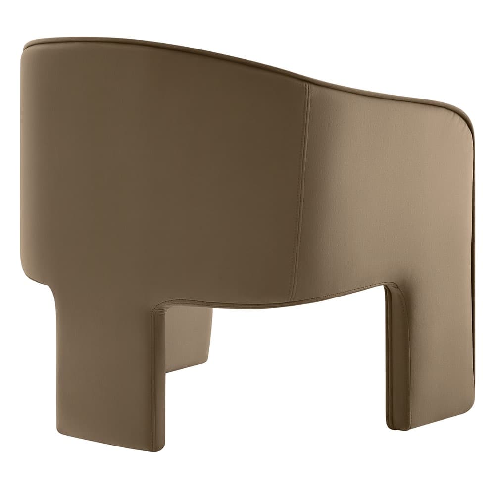 Greer Performance Velvet Upholstered Accent Armchair in Taupe by Modway - Image 5
