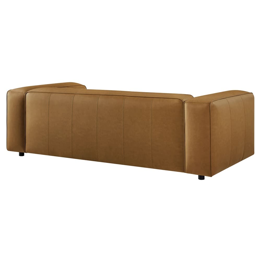 Auren Upholstered Vegan Leather Sofa in Camel by Modway - Image 5