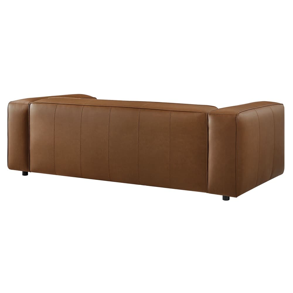 Auren Upholstered Vegan Leather Sofa in Coffee by Modway - Image 5