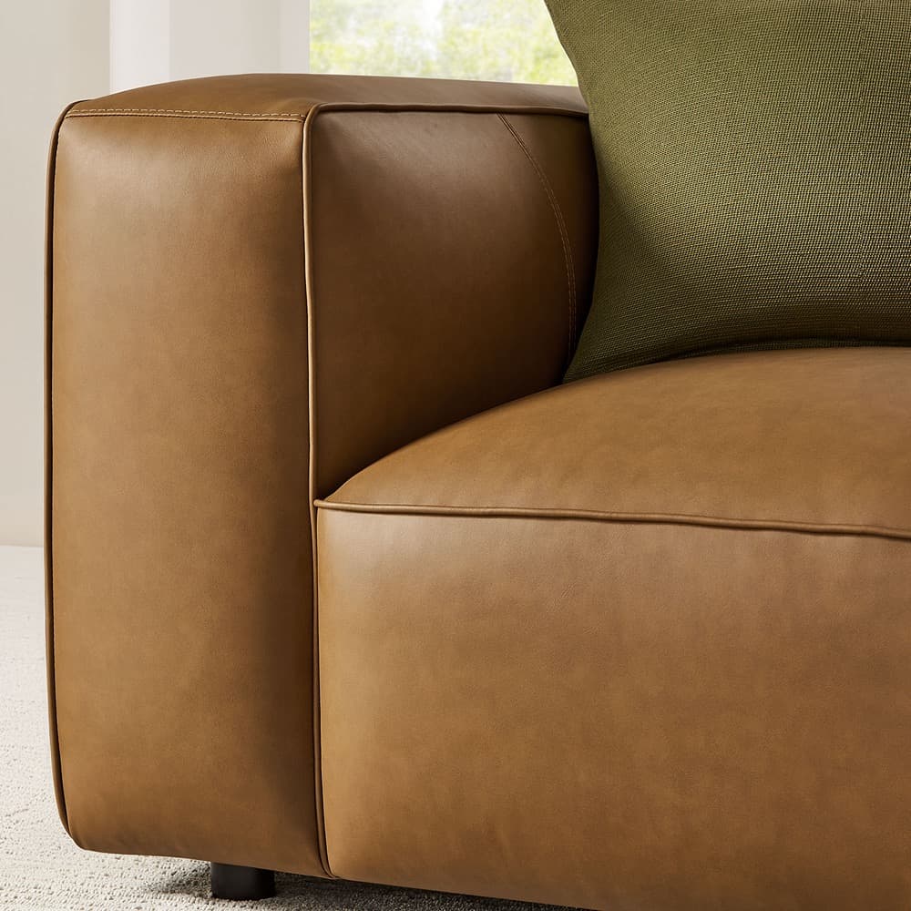 Auren Upholstered Vegan Leather Modular Armchair in Camel by Modway - Image 10