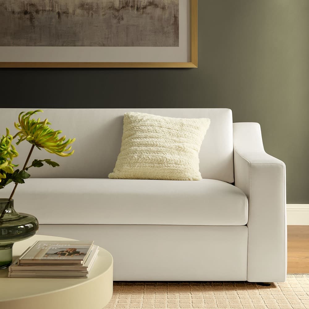 Liora Performance Velvet Sofa in Alabaster by Modway - Image 9