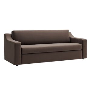 Liora Performance Velvet Sofa in Chocolate Brown by Modway