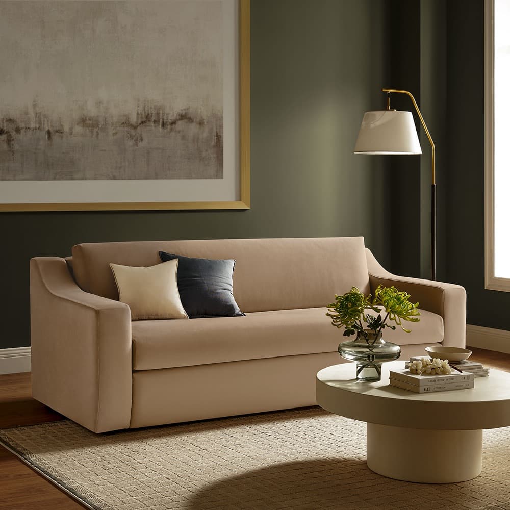 Liora Performance Velvet Sofa in Taupe by Modway - Image 8