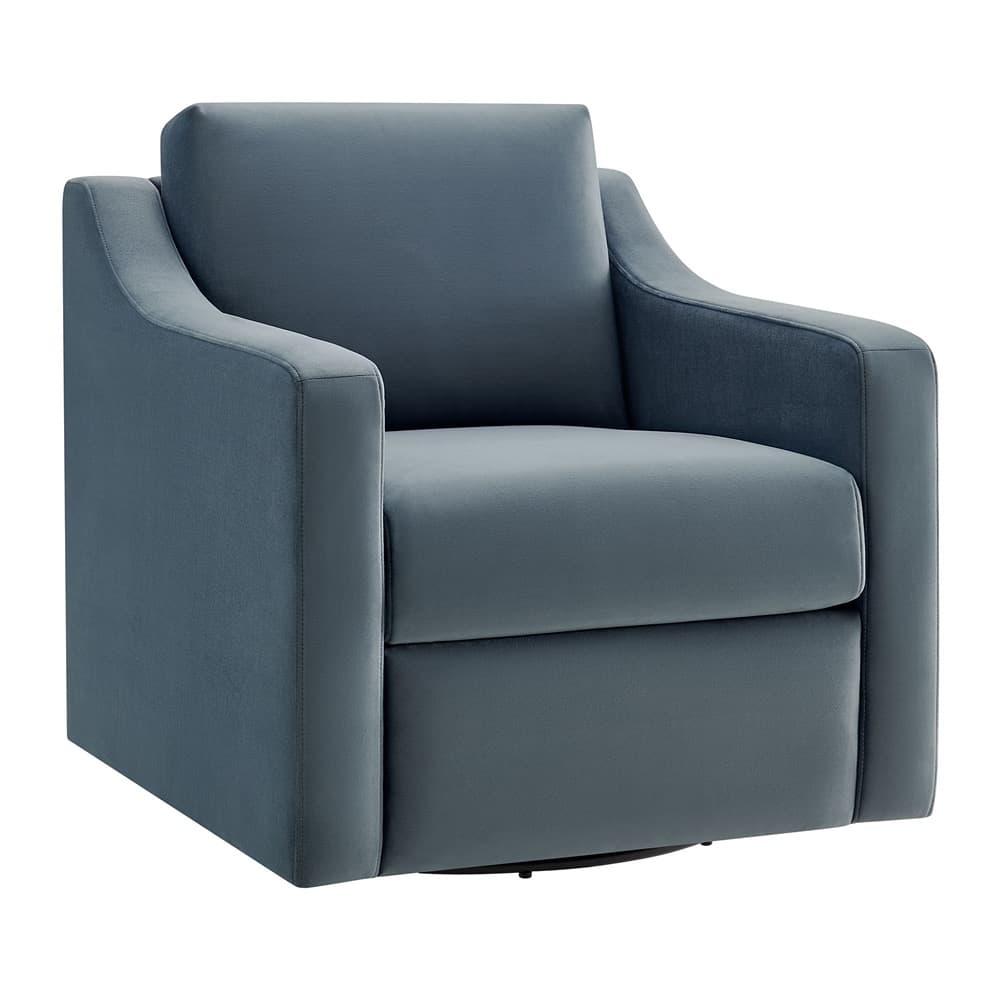 Liora Performance Velvet Armchair in Cadet Blue by Modway