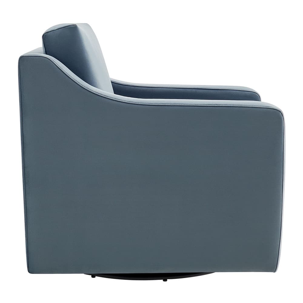 Liora Performance Velvet Armchair in Cadet Blue by Modway - Image 4
