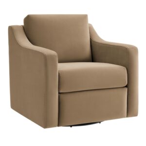 Liora Performance Velvet Armchair in Taupe by Modway