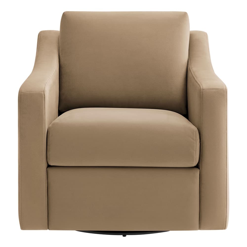 Liora Performance Velvet Armchair in Taupe by Modway - Image 6