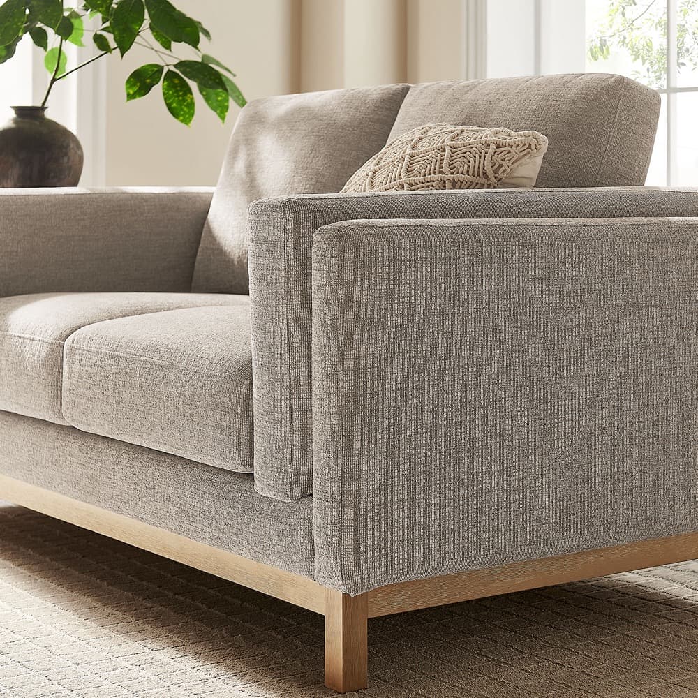 Roscoe 63 inch Fabric Loveseat in Pewter by Modway - Image 10