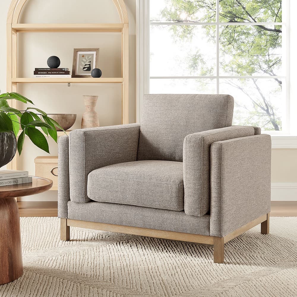 Roscoe Fabric Armchair in Pewter by Modway - Image 8
