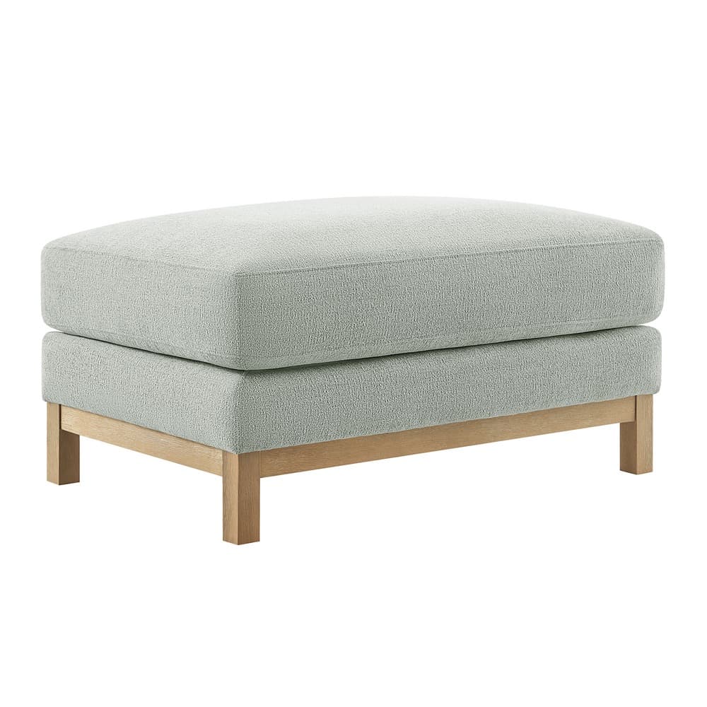 Roscoe Fabric Ottoman in Mist by Modway